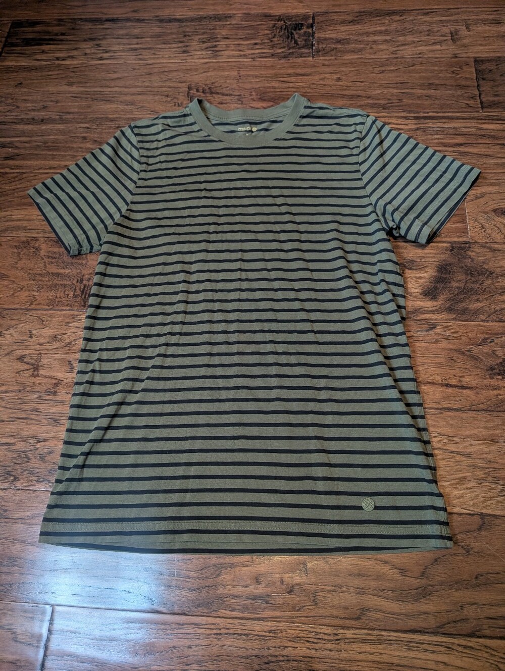 Stance Butter Blend Striped Tshirt Size Medium Made in Peru